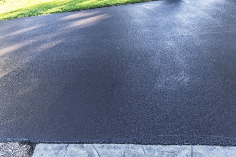 Blacktop Driveway with Edges