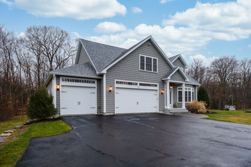 Residential Asphalt Driveway Panorama